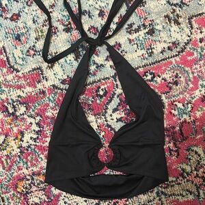 Black halter top